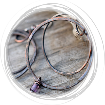 Copper Earrings Handcrafted