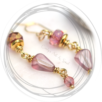 Gold Earrings Handcrafted