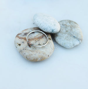 Copper Crescent Moon Fine Silver Ring. Moon Jewelry. Boho-Style Ring. Custom Ring. 112532