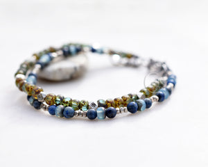 Bracelet Bohemian Layering Silver Beaded Bracelet Jewelry Karen Hill Tribe Silver Boho Style Jewelry