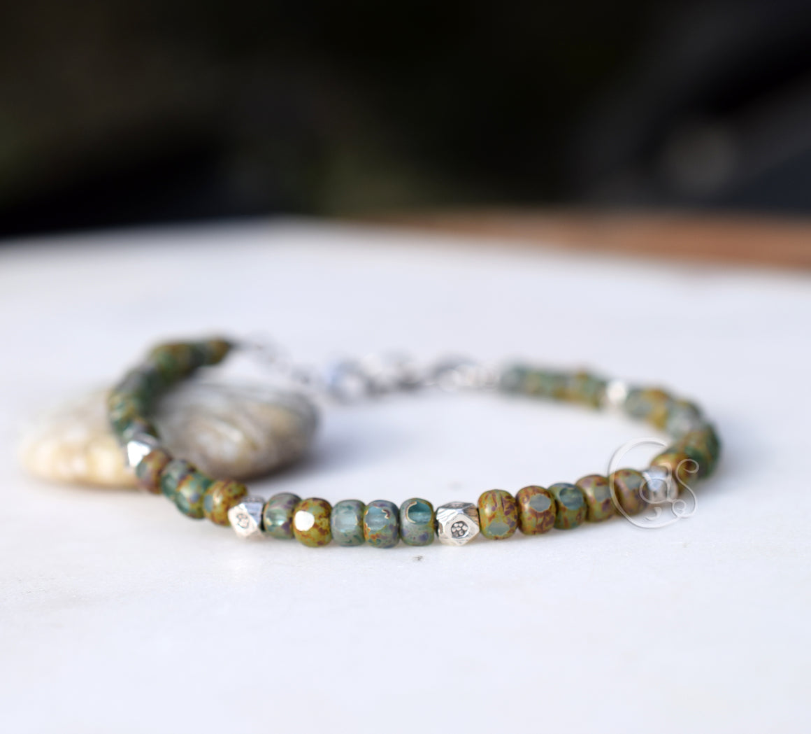 Bracelet Bohemian Layering Silver Beaded Bracelet Jewelry Karen Hill Tribe Silver Boho Style Jewelry