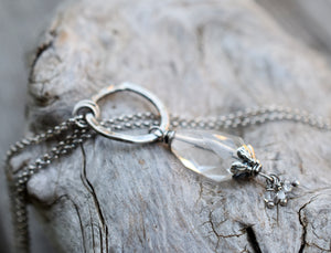 Quartz Crystal Necklace – Lightbringer – Luminaries Collection | Handcrafted Sterling Silver