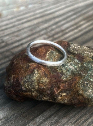 Handcrafted Pure Silver Ring. Sold Each. Fine Silver Ring. Heavy Gauge Round Ring. Sized To Order. 999 Fine Silver.