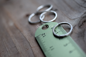 Handcrafted Pure Silver Ring. Sold Each. Fine Silver Ring. Heavy Gauge Round Ring. Sized To Order. 999 Fine Silver.