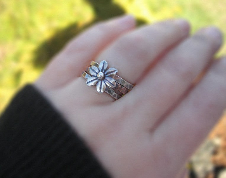 Pure Metal Rings Handmade Rings. Sterling Silver hand forged ring and ring sets. Also ...
